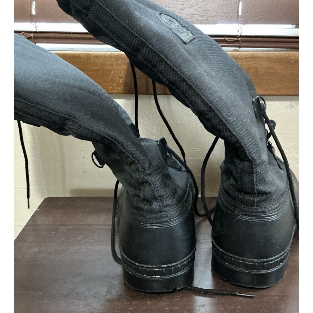 Black Arctic Cat snowmobile Waterproof Drawstring snow boots Men’s Size 10 - Picture 3 of 6